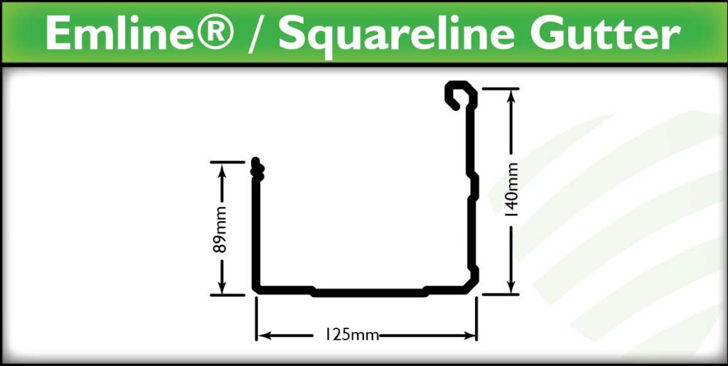 Brisbane Guttering - Emline Squareline Gutter - Strongguard